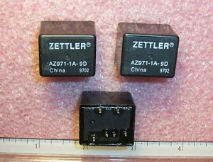 QTY (5) AZ971-1A-9D ZETTLER 9Vdc 40A SPST AUTOMOTIVE POWER RELAYS 1-FORM-A NOS - Picture 1 of 4