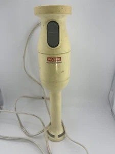 Vintage Waring Electric Hand Held Blendor Mixer Yellow Tan 2 Speed Working - Picture 1 of 3