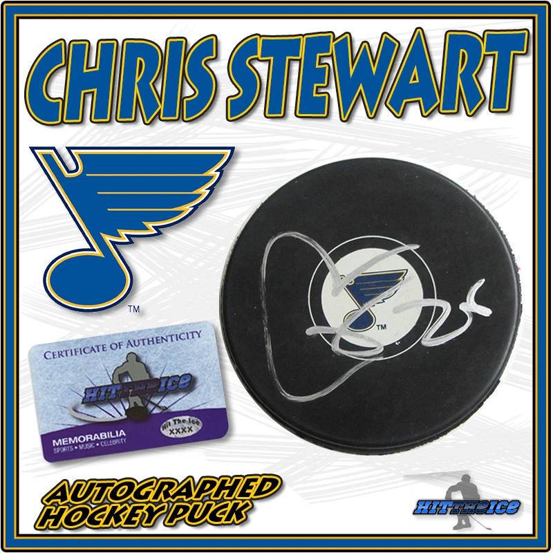 Disco firmado por Chris Stewart St. Louis Blues - con certificado de autenticidad #3 Foto 1 de 1