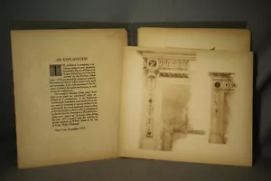 rare Antique Architectural Prints Brothers Adam Mantelpieces Robert James 1700s - Picture 1 of 5
