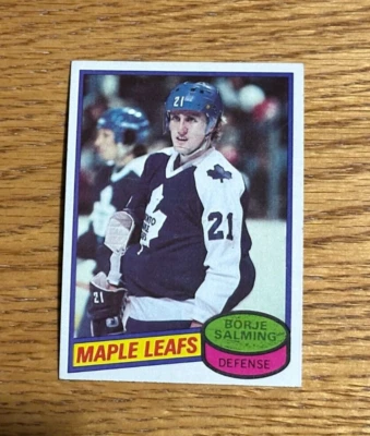 BORJE SALMING 1980-81 Topps #210 Scratched - Image 1 of 2