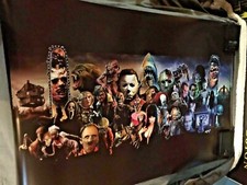 HORROR SLASHERS & MONSTERS Movie POSTER 24x36 inches Freddy Halloween Jason 