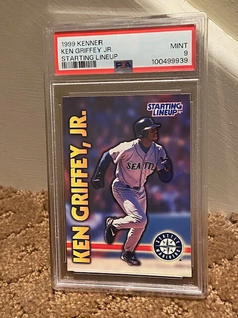 1999 Kenner Starting Lineup Ken Griffey Jr PSA 9 Card NEW CASE LOW POP - Image 1 of 1