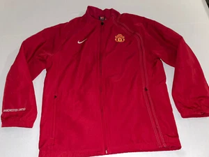 Nike Team Manchester United Red Soccer Player Jacket Size XL RARE! *Blemish - Picture 1 of 10