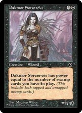 WOTC MtG Portal 2nd Age Dakmor Sorceress (R) EX