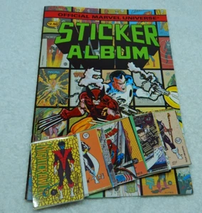 1986 Marvel Universe Stickers & Book 69 of 77 RARE LOT Spider-man X-Men - Picture 1 of 13