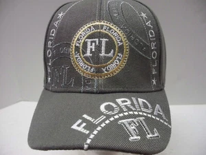 Florida Trucker Hat Adjustable Gray NEW WITH TAGS - Picture 1 of 6
