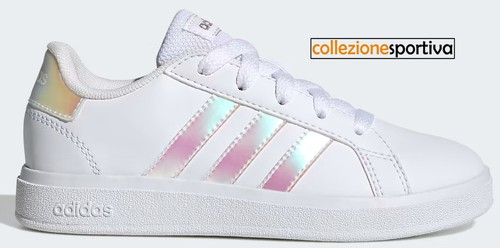 SCARPE ADIDAS GRAND COURT LIFESTYLE LACE GY2326 col. bianco iridescente