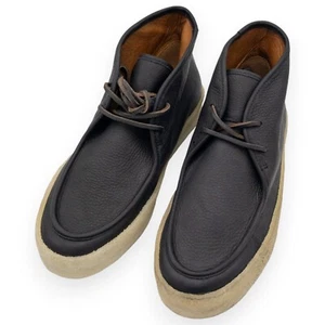 Frye Astor Apron Moc Suede Crepe Sole Black Leather Size 9M - Picture 1 of 8