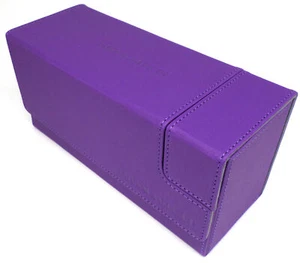 Docsmagic.de Premium Magnetic Tray Long Box Purple Small + 2 Flip Boxes - Lila - Picture 1 of 3