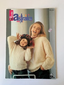 Panda Vintage Knitting Pattern No PG 24 Womens 80s Jumpers Cardigans Fast Easy - Picture 1 of 3