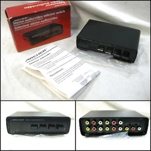 Archer 15-1956b 4 Channel Stereo Audio Video Selector Switch (New) - Picture 1 of 5