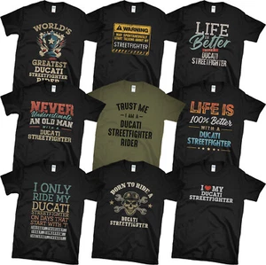 DUCATI STREETFIGHTER T-SHIRTS. TOLLE & LUSTIGE DESIGNS. MOTORRADFAHRER GESCHENK - Bild 1 von 13