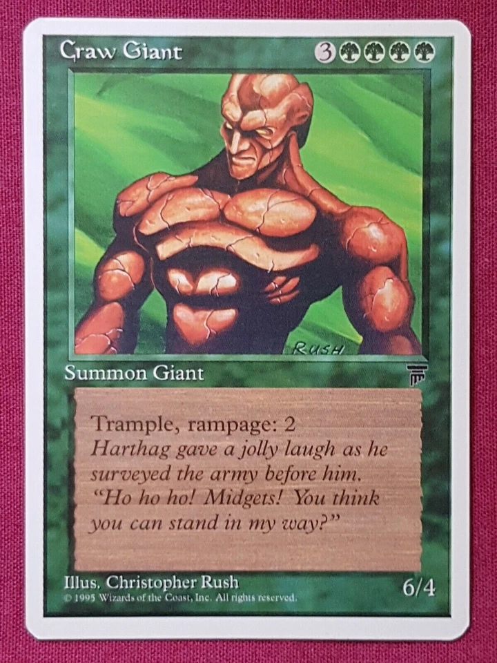 Magic The Gathering CHRONICLES CRAW GIANT single green - Image 1 of 1