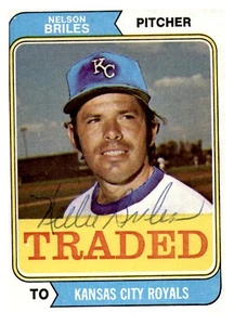 Nelson Briles Signed 1974 Topps #123T Autographed Royals 50531 - Picture 1 of 1