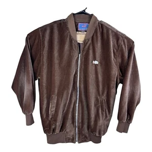 “Crocodile” Logo Lacoste Velour Jacket Zip-Up Brown Size XXXL 3XL Vintage 70’s - Picture 1 of 15
