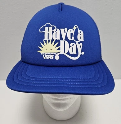 Sombrero de camionero vintage VANS "Have A Day" malla azul Snapback  Foto 1 de 4