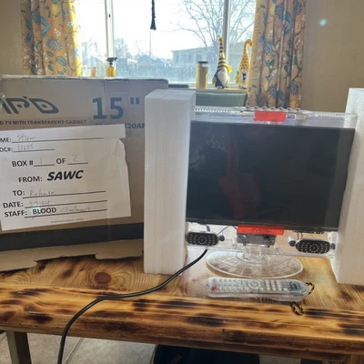 AMPD 15" LCD HDTV Prison Monitor Model SLTV-1520AP-3T With Remote New In Box - Image 1 of 3