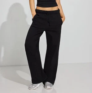 Garage ULTRA FLEECE SUPER WIDE LEG In Color Jet Black, Women’s Size XS  - Picture 1 of 6