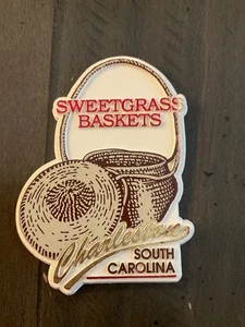 Sweetgrass Baskets, Charleston SC Vintage Kühlschrankmagnet - Bild 1 von 2
