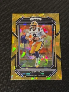 2023 Panini Prizm Draft Picks - Joe Burrow #52 Gold Ice Prizm - Picture 1 of 2