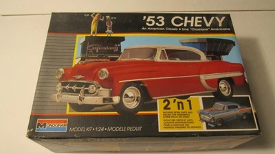 MONOGRAM 53 雪佛兰 BEL AIR 2 N 1: 24 模型套件 未拆封 — 第 1/2 张图片