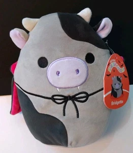 BRIDGETTE LA MUCCA VAMPIRO & Capo SQUISHMALLOWS Peluche Squishmallow 8" NUOVO - Foto 1 di 11
