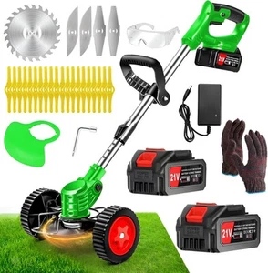 Cordless Weed Wacker Electric Weed Wacker Battery Powered with 21V 4.0Ah Batt... - Picture 1 of 7