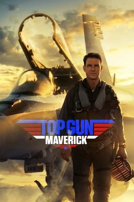 NEW TOP GUN MAVERICK 2022 MOVIE POSTER PREMIUM WALL ART PRINT SIZE A5-A1 - Image 1 of 4