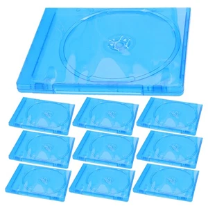 10 Pcs CD-Hülle Reisen Disc-Hülle Durchsichtige DVD-Verpackungsboxen - Afbeelding 1 van 12