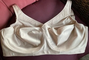 Glamorise 1006, 36i Wirefree Sports Bra Tan MagicLift Seamless - Picture 1 of 12