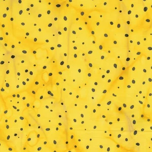 Anthology - Bumble Baliscapes Batik - Ditzy Dots - Yellow, Fabric by the Yard - Picture 1 of 3