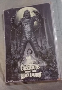 Creature From The Black Lagoon Tin Sign! One Of The Best Old Time Monsters B&W - Picture 1 of 2