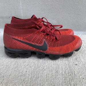 vapormax nike red and black