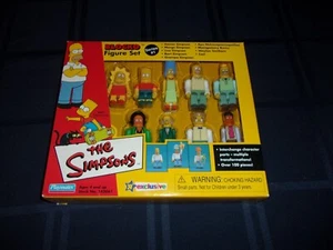 SIMPSONS COLLECTIBLE BLOCKO 2002 9 BOX SET NEW NIB MINI FIGURES HOMER MARGE BART - Picture 1 of 2