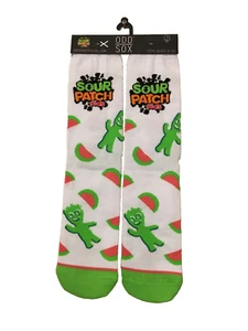 Odd Sox SOUR PATCH Kinder Wassermelone Neuheit Crew-Socken passt Größen 6-13 Neu mit Etikett - Bild 1 von 4