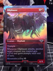 FOIL Oliphaunt SCENE BORDERLESS FOIL, Der Herr der Ringe, MTG LTR NM/M - Bild 1 von 2