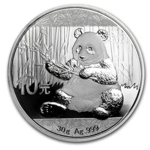 China 10 Yuan Panda 2017 30 g gram .999 Silver Coin - Picture 1 of 3