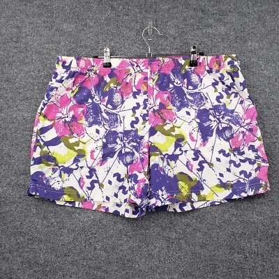 Pantalones Cortos Columbia Mujer XL Púrpura Sandy River II Estampado Cintura Elástica Floral Foto 1 de 4