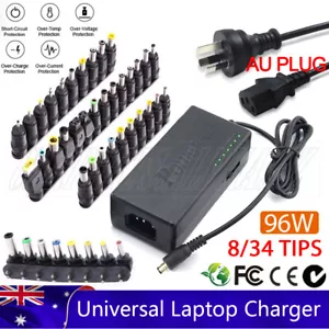 96W Universal Power Supply Adapter Laptop Notebook Adjustable Charger 34 Tips AU - Picture 1 of 15
