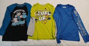 Boys Youth Size Small 6/8 Lot of 3 Long Sleeve T Shirts ~ Columbia Tube Heroes - Picture 1 of 16