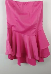 LULUMARI  Womens Pink Peplum Strapless Top Size Medium NWT - Bild 1 von 10