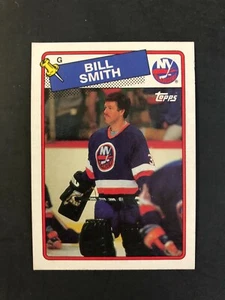 1988-89 Topps Hockey Card #17 Billy Smith New York Islanders - Picture 1 of 2