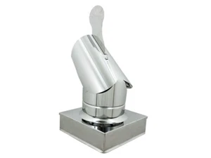 TERMIANALE GALLO BASE RETTANGOLARE - INOX - COMIGNOLO PER STUFE e CAMINI - Foto 1 di 5