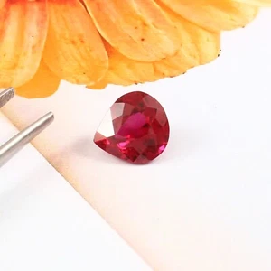 AAA Natural Mozambique Pigeon Blood Red Ruby Heart Loose Gemstone Cut 4.60 Ct - Picture 1 of 6