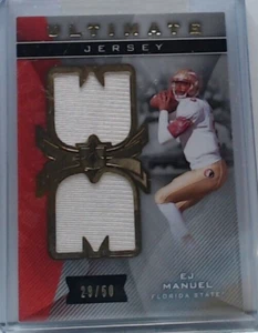 2013 UPPER DECK ULTIMATE JERSEY EJ MANUEL ROOKIE /50 BILLS FLORIDA ST.MS - Picture 1 of 2