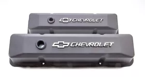 Proform Small Block Chevy Die-Cast Black Crinkle Valve Covers 2 Pc P/N 141-119 - Picture 1 of 2