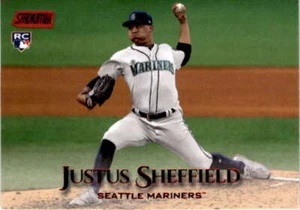 2019 Topps Stadium Club Red Foil #216 JUSTUS SHEFFIELD Seattle Mariners - Picture 1 of 2