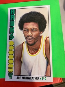 1976-77 TOPPS JOE MERIWEATHER #37 HAWKS