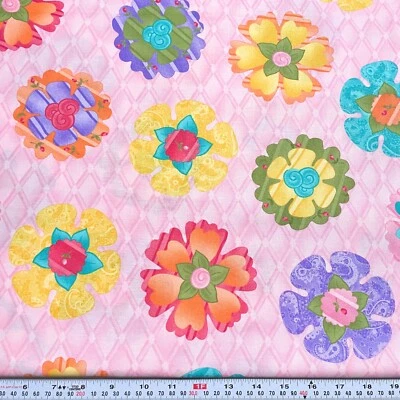 Sweet Baby Jane by Me and My Sister for Moda Floral Pink Cotton by the HALF YARD - Image 1 of 2